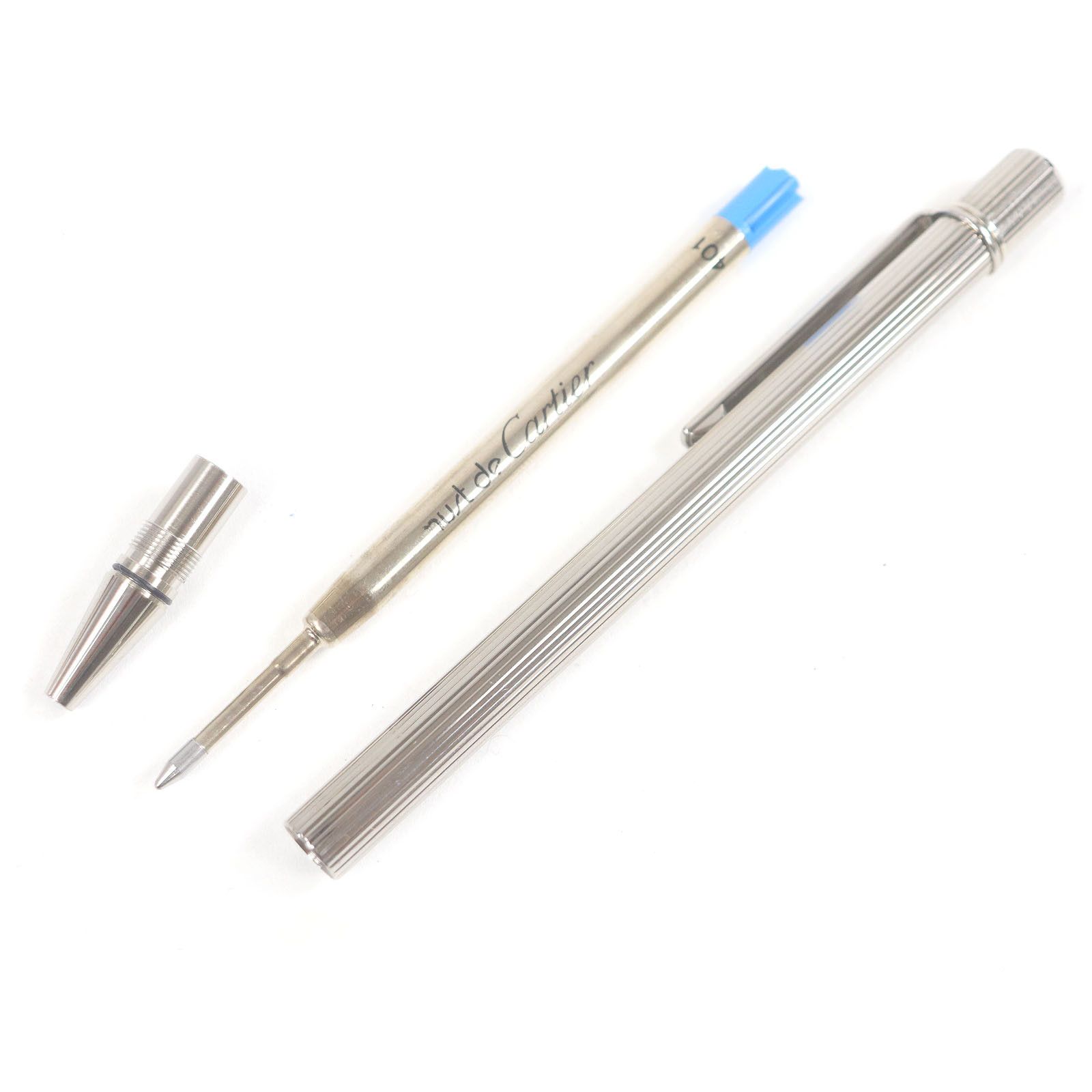 Cartier Cartier Cartier Must de Cartier Ballpoint Pen Metal Pen DUTY FREE for USA Size ONE SIZE - 4 Thumbnail