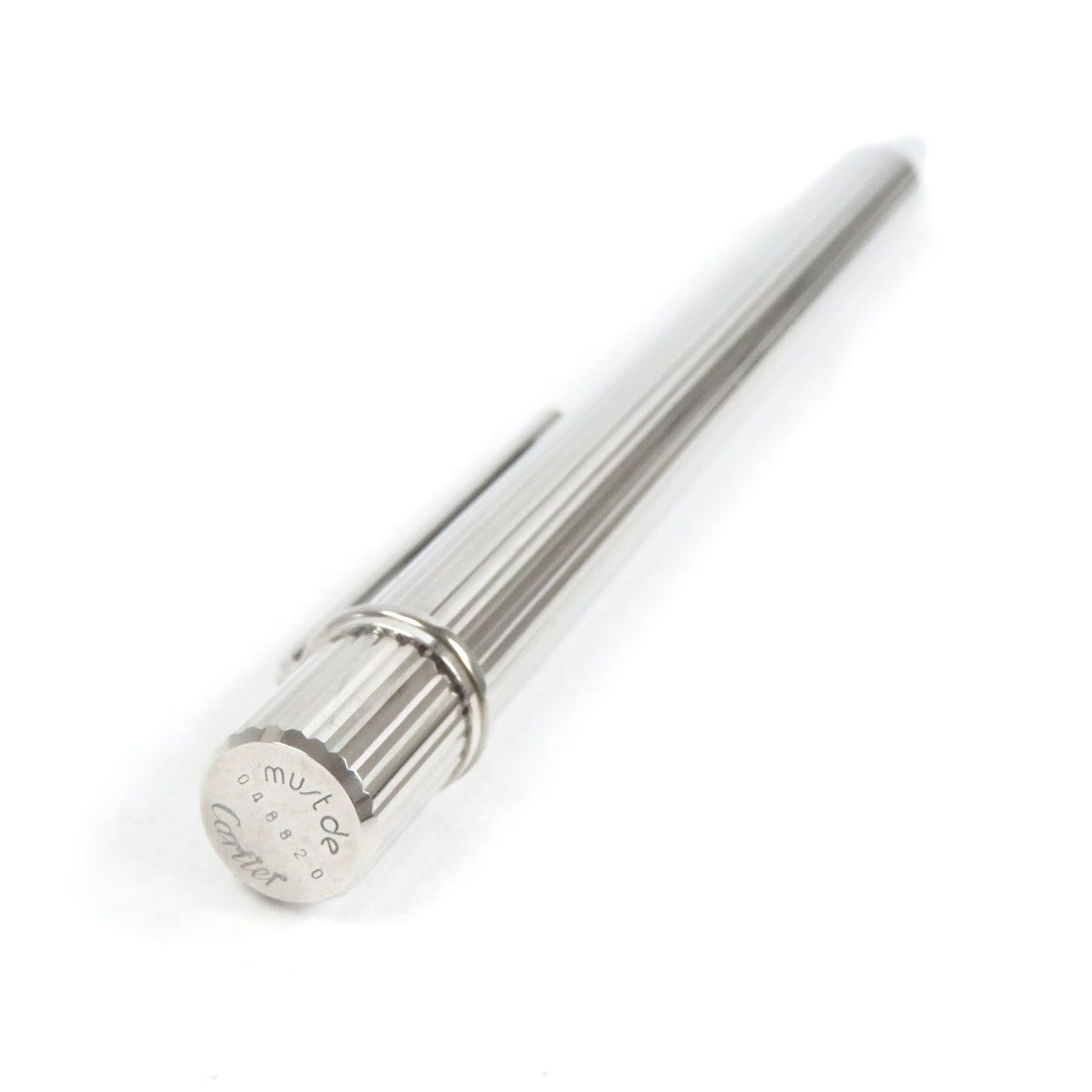 Cartier Cartier Cartier Must de Cartier Ballpoint Pen Metal Pen DUTY FREE for USA Size ONE SIZE - 3 Thumbnail