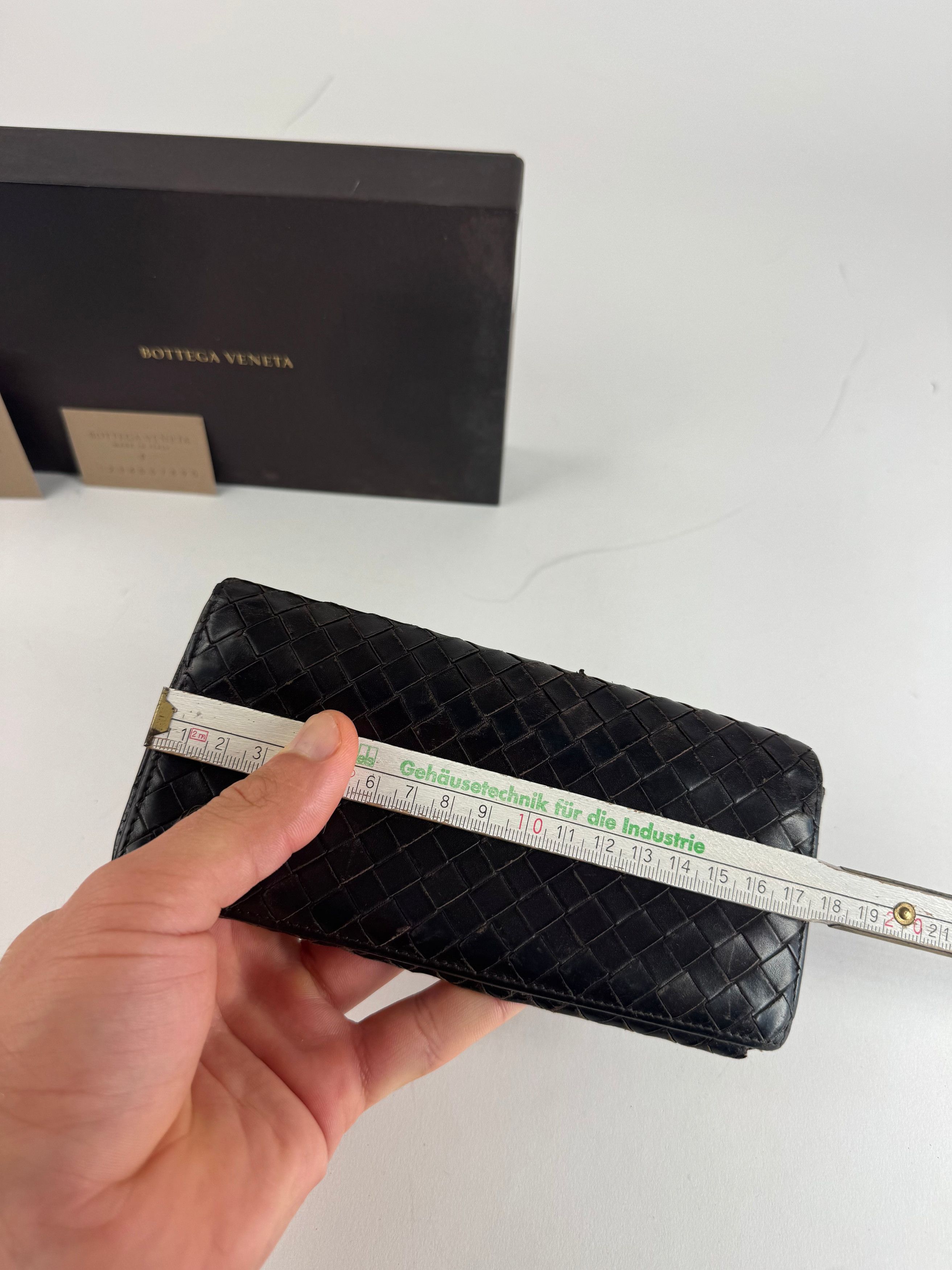 Bottega Veneta Vintage Intrecciato Leather Wallet / ID Holder Brown Size ONE SIZE - 12 Thumbnail