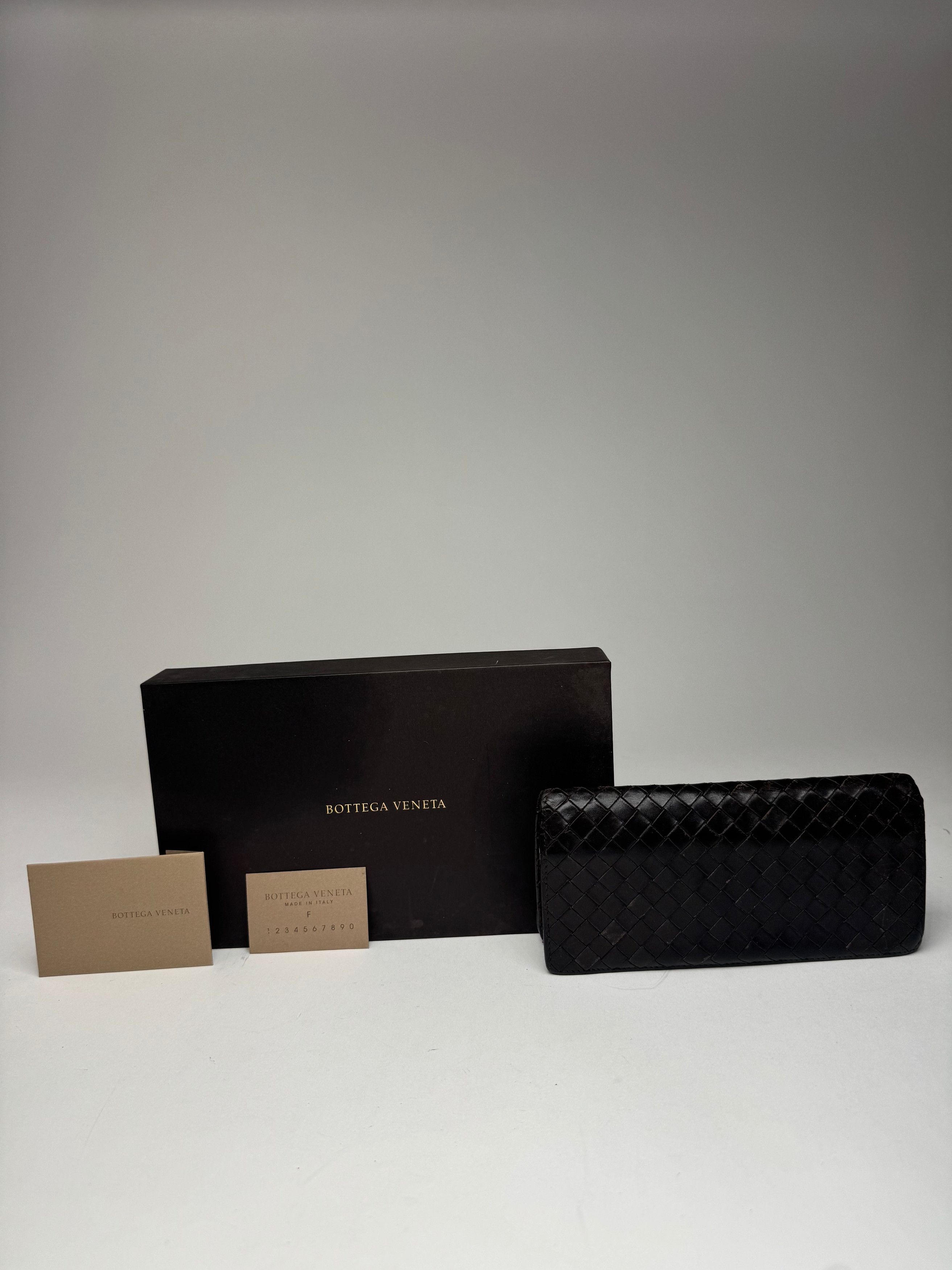 Bottega Veneta Vintage Intrecciato Leather Wallet / ID Holder Brown Size ONE SIZE - 14 Thumbnail