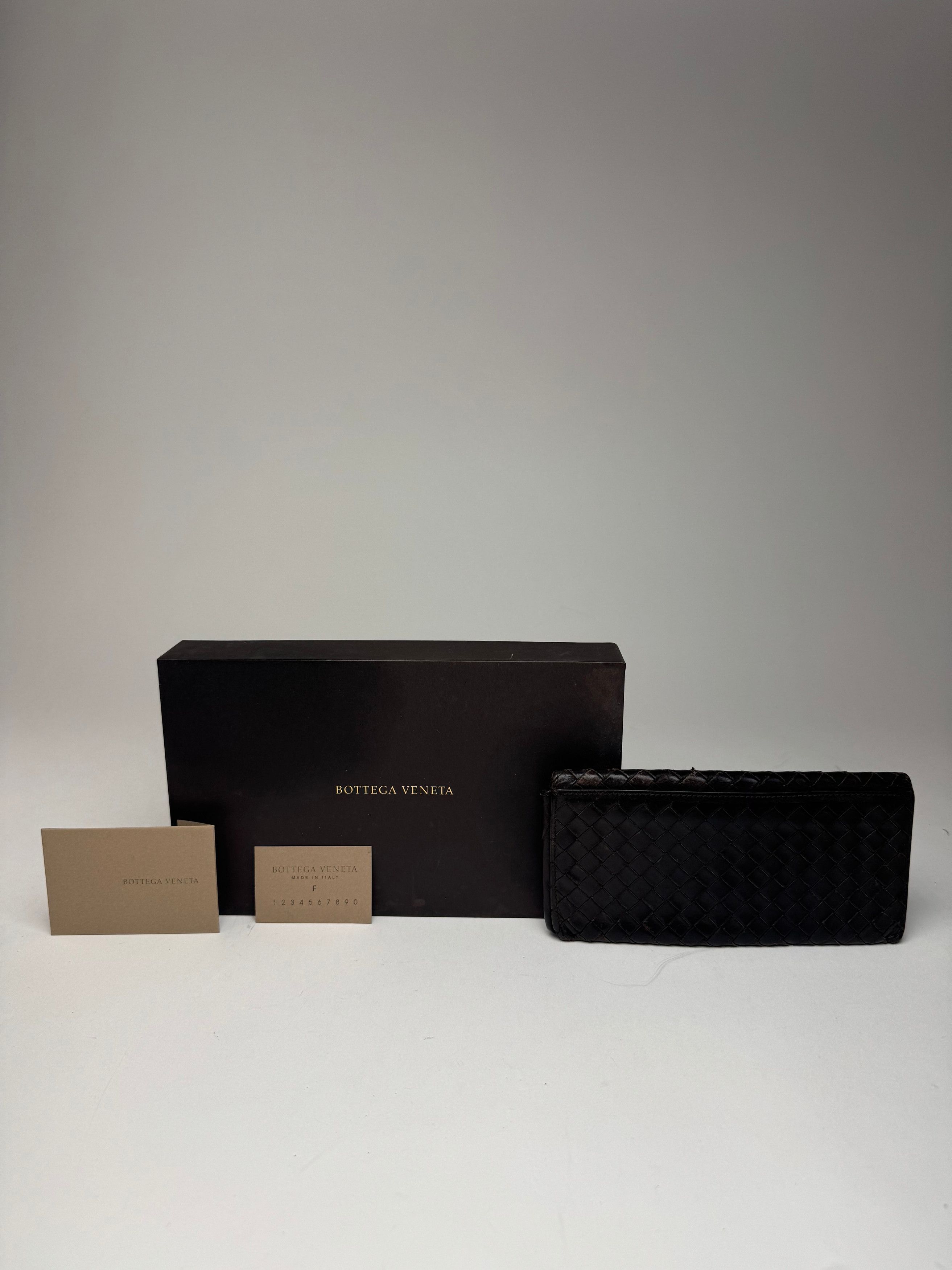 Bottega Veneta Vintage Intrecciato Leather Wallet / ID Holder Brown Size ONE SIZE - 15 Thumbnail