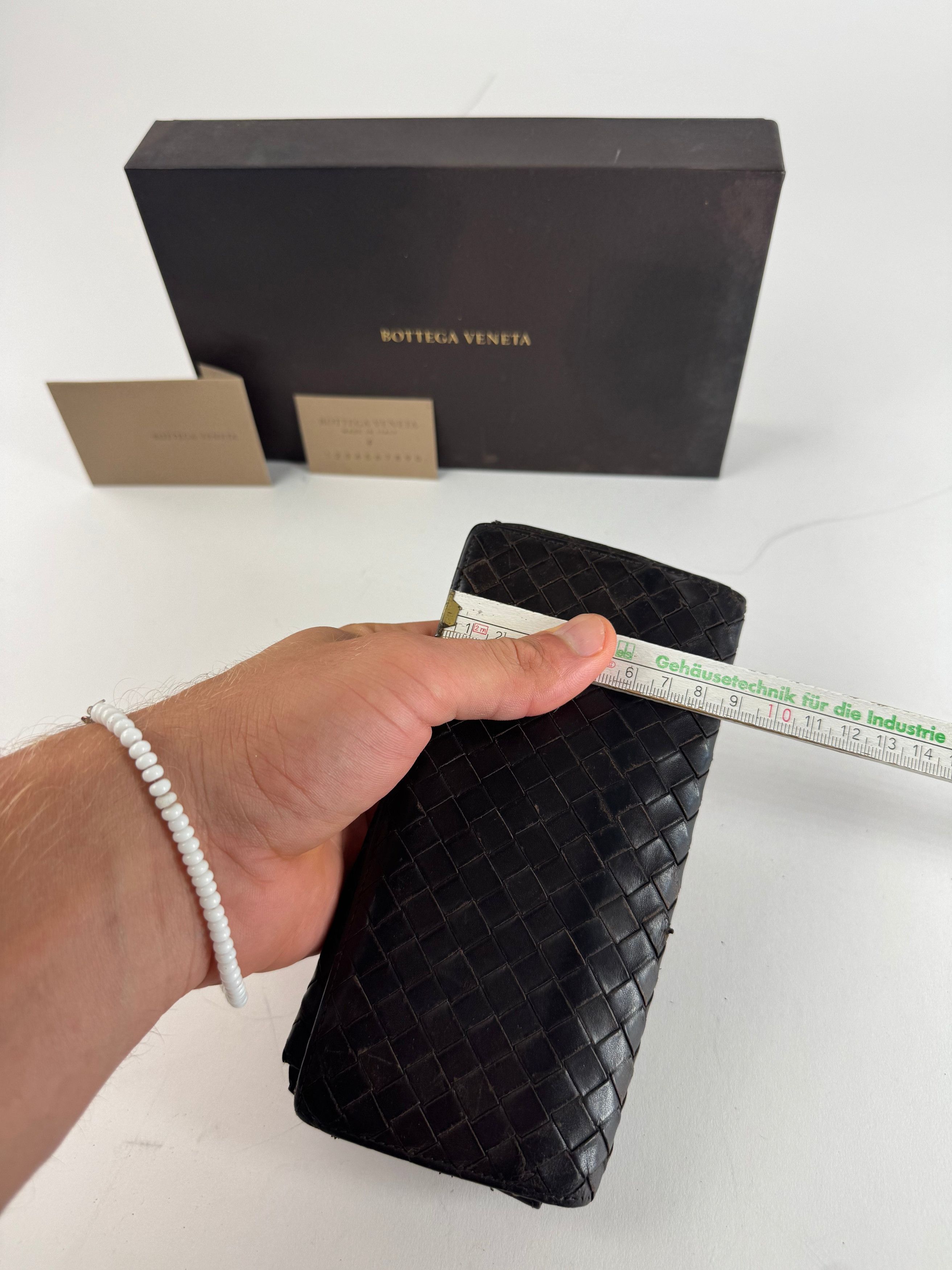 Bottega Veneta Vintage Intrecciato Leather Wallet / ID Holder Brown Size ONE SIZE - 13 Thumbnail