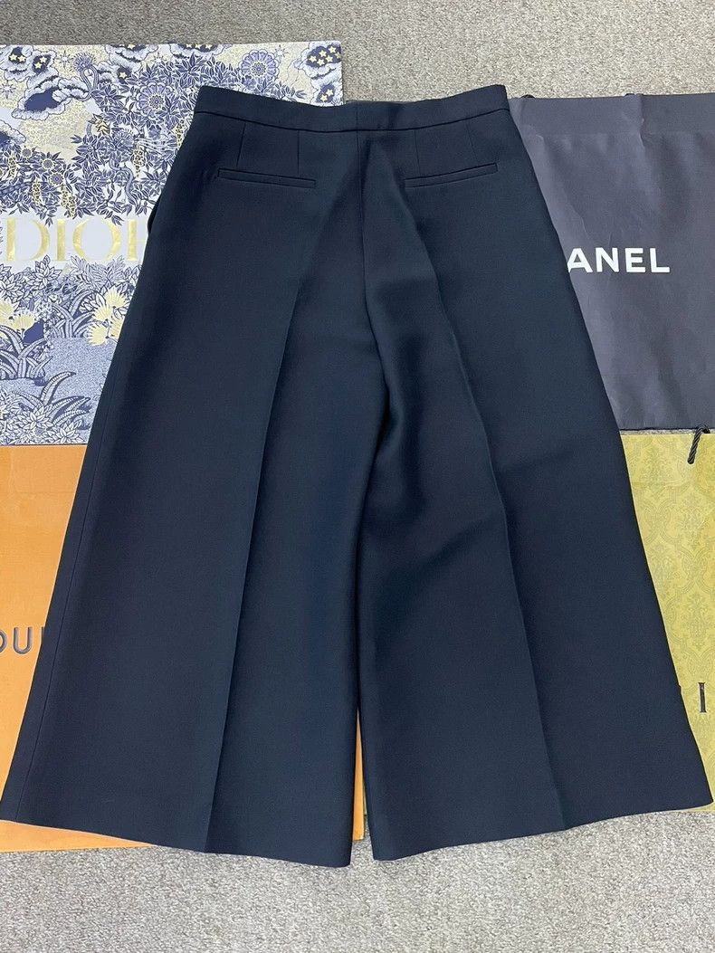 Dior Dior Black Wide-Leg Trousers - dmc Size US 31 - 2 Thumbnail