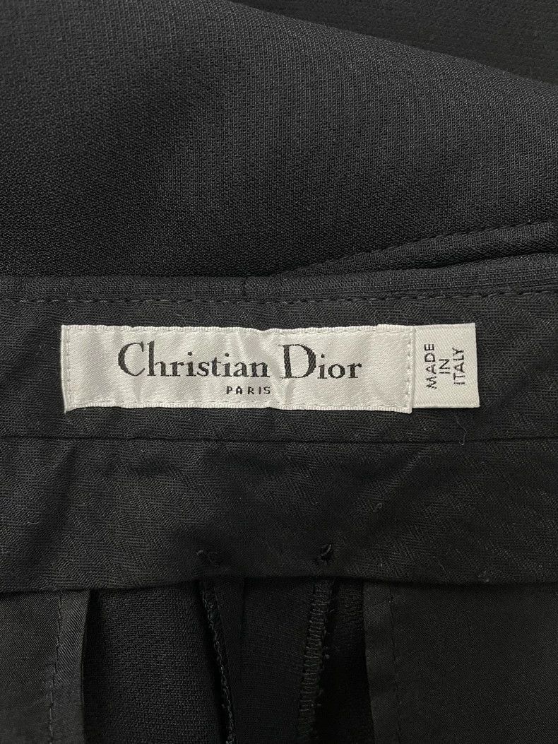 Dior Dior Black Wide-Leg Trousers - dmc Size US 31 - 3 Thumbnail