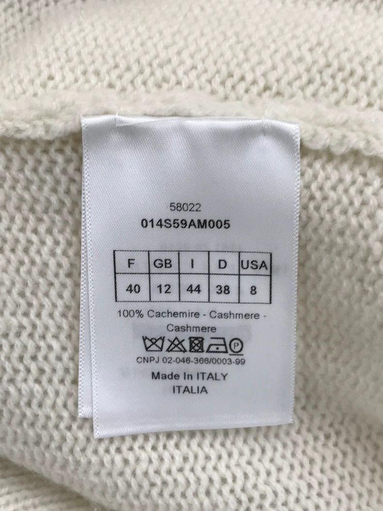 Dior Dior White Bee Cashmere Sweater - dmc Size US M / EU 48-50 / 2 - 4 Thumbnail