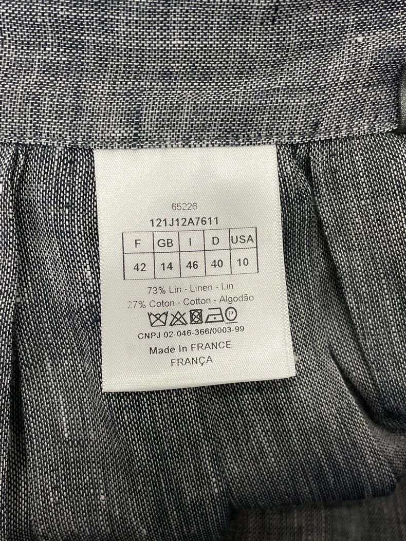 Dior Dior Gray Linen Tie Waist Skirt - dmc Size US 31 - 4 Thumbnail