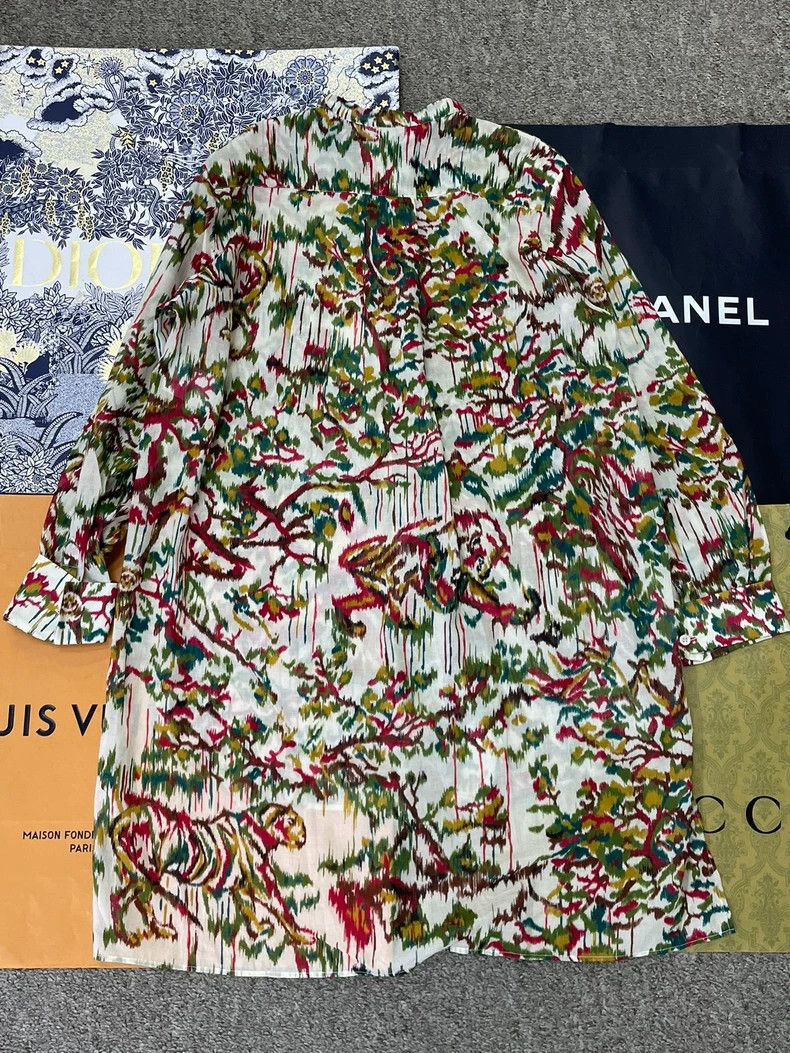 Dior Dior Colorful Print Shirt Top - dmc Size US M / EU 48-50 / 2 - 2 Thumbnail