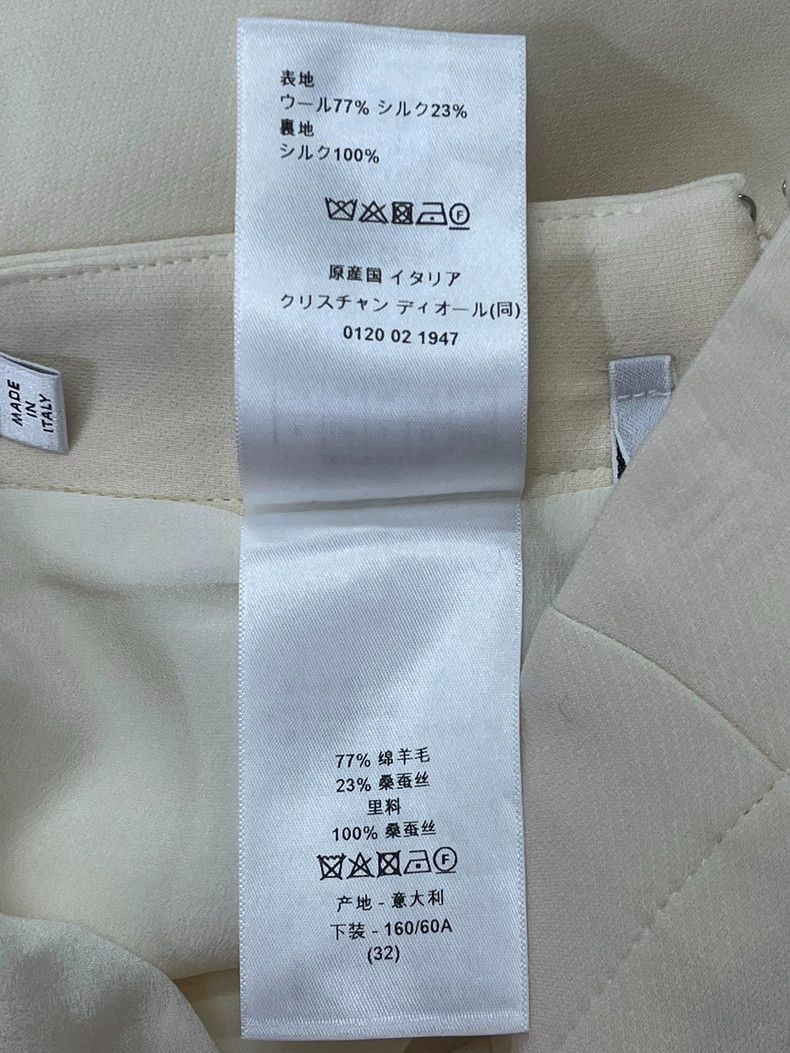 Dior Dior Off-White Silk Wool High-Waist Shorts - dmc Size US 32 / EU 48 - 5 Thumbnail