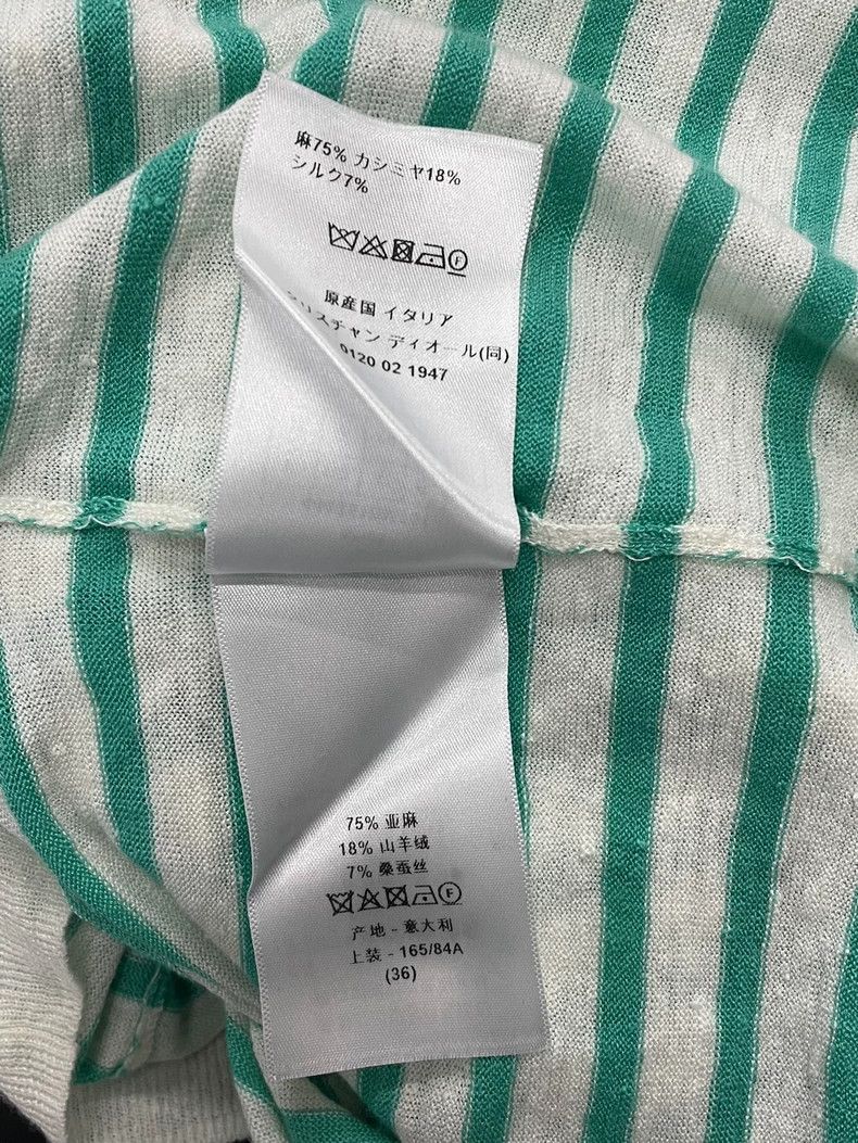Dior Dior Green Striped Star Knit Top - dmc Size US M / EU 48-50 / 2 - 6 Thumbnail