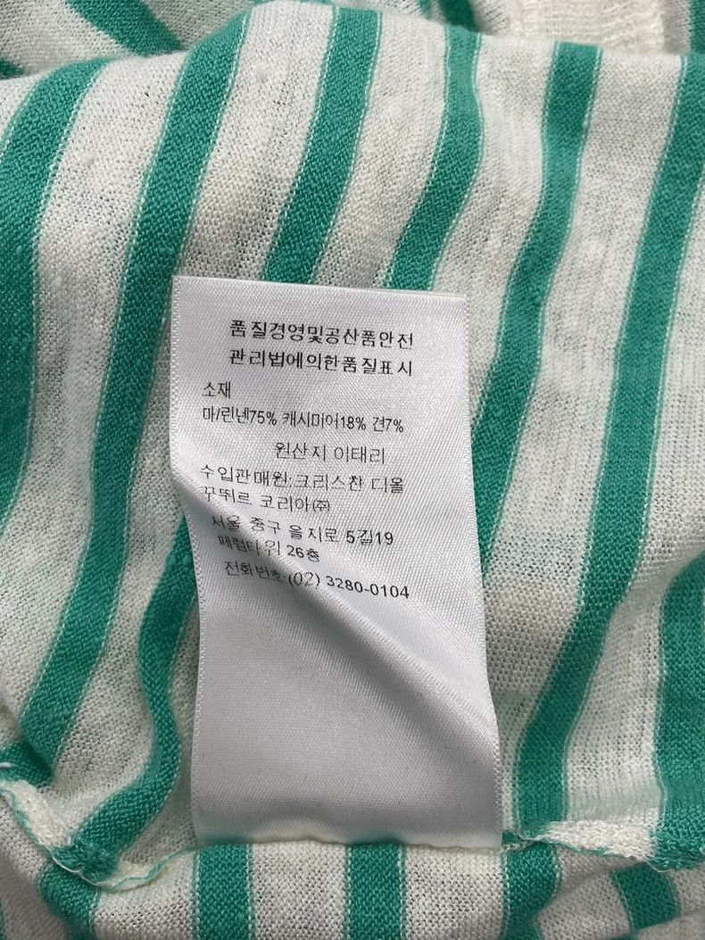 Dior Dior Green Striped Star Knit Top - dmc Size US M / EU 48-50 / 2 - 7 Thumbnail