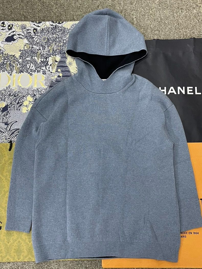 Dior Dior Blue Hooded Cashmere Sweater - dmc Size US XS / EU 42 / 0 - 2 Thumbnail