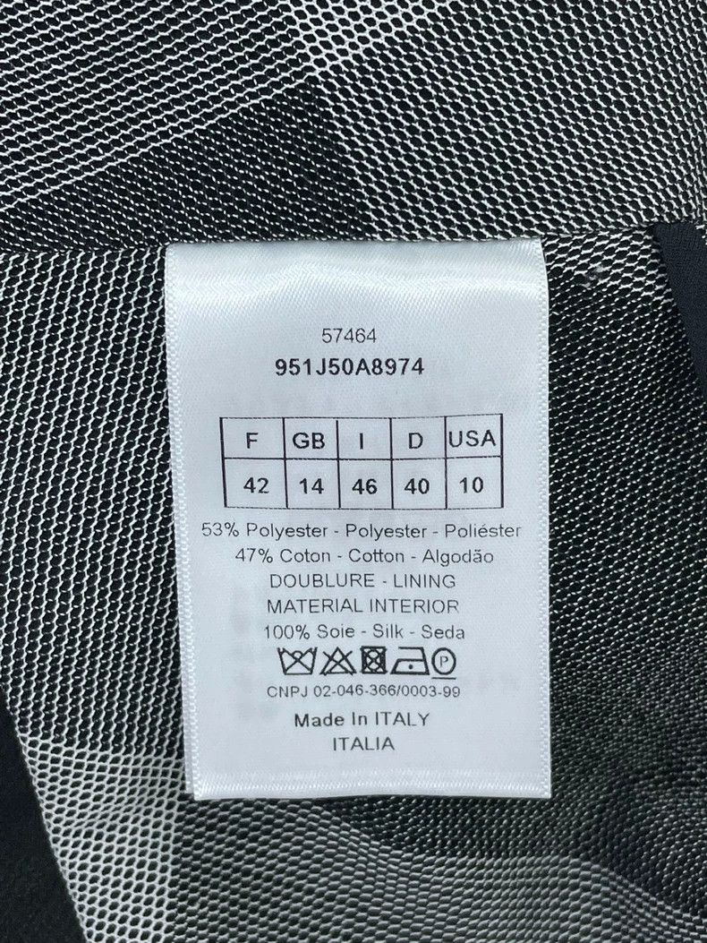 Dior Dior Black Grey White Plaid Mesh Skirt - dmc Size US 31 - 4 Thumbnail