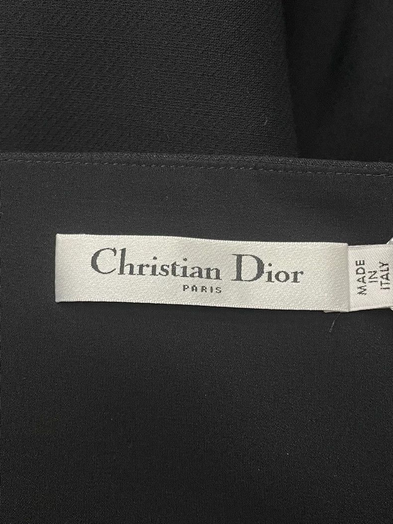 Dior Dior Black Lace-Up Skirt Size 36 - dmc Size US 36 / EU 52 - 3 Thumbnail