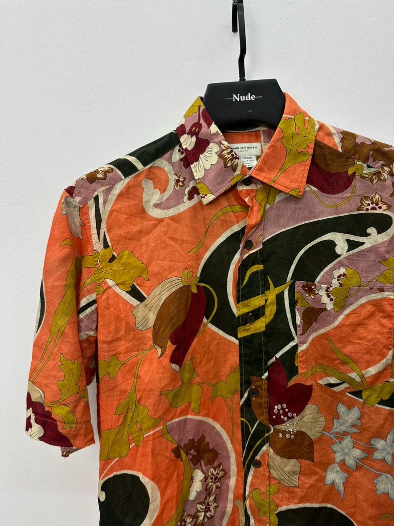 Dries Van Noten Dries Van Noten Floral Short Sleeve Shirt - dmc Size US M / EU 48-50 / 2 - 2 Thumbnail