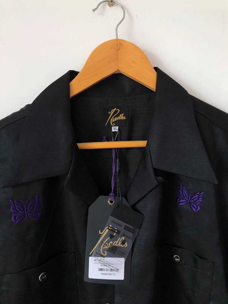 Needles NEEDLES S/S COWBOY SATIN SHIRT - dmc Size US XL / EU 56 / 4 - 4 Thumbnail