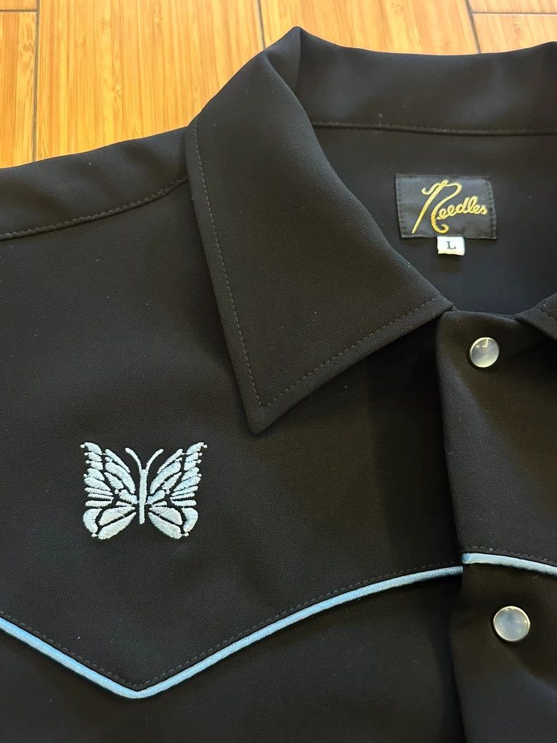 Needles Needles 23SS Palace Jacket Black Blue - dmc Size US L / EU 52-54 / 3 - 2 Thumbnail