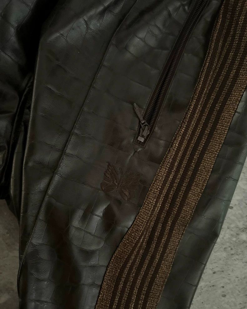 Needles Needles 20AW Croc-Embossed Leather Pants - dmc Size US 27 - 2 Thumbnail