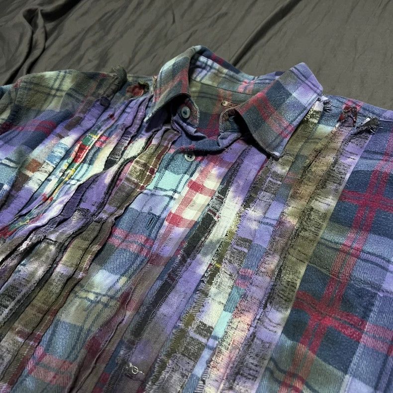Needles Needles Patchwork Tie-Dye Long Sleeve Shirt - dmc Size US M / EU 48-50 / 2 - 4 Thumbnail
