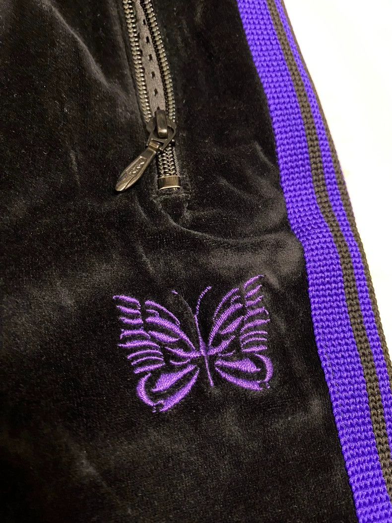 Needles Needles Narrow Velour Track Pants - dmc Size US 26 / EU 42 - 3 Thumbnail