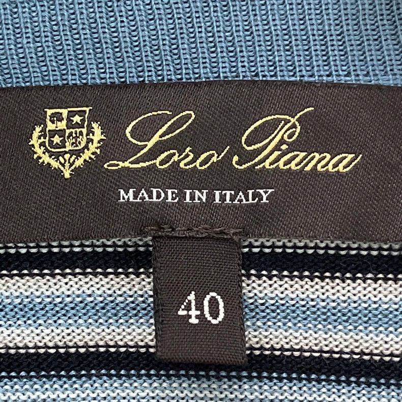 Loro Piana Loro Piana Striped Knit Short Sleeve - dmc Size US XL / EU 56 / 4 - 4 Thumbnail