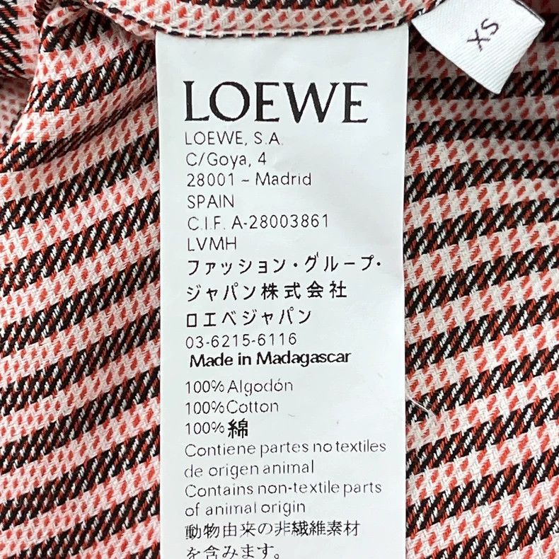 Loewe Loewe Red Blue Gray Stripe Long Shirt - dmc Size US XS / EU 42 / 0 - 4 Thumbnail