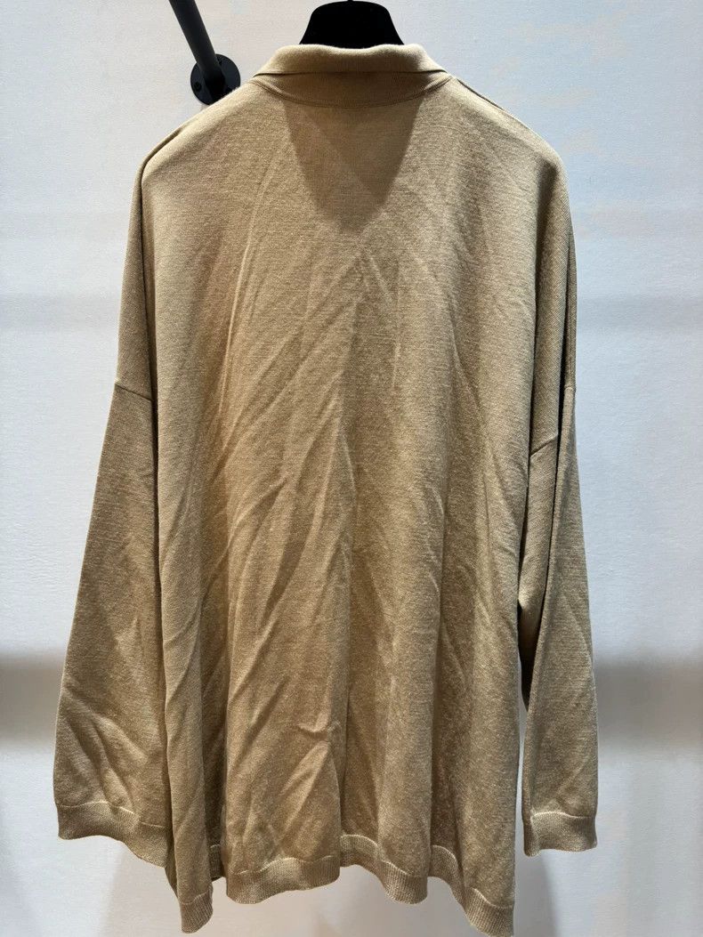 Loewe LOEWE Beige Polo Collar Knit Sweater - dmc Size US M / EU 48-50 / 2 - 5 Thumbnail