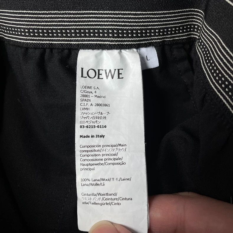 Loewe LOEWE Black Wide-Leg Casual Pants - dmc Size US 38 / EU 54 - 4 Thumbnail