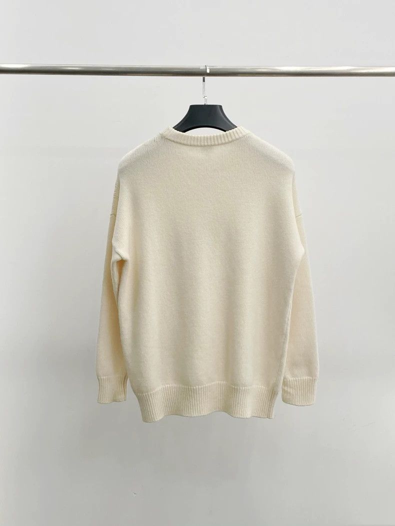Loewe Loewe Beige Crystal Logo Sweater XS - dmc Size US XS / EU 42 / 0 - 2 Thumbnail