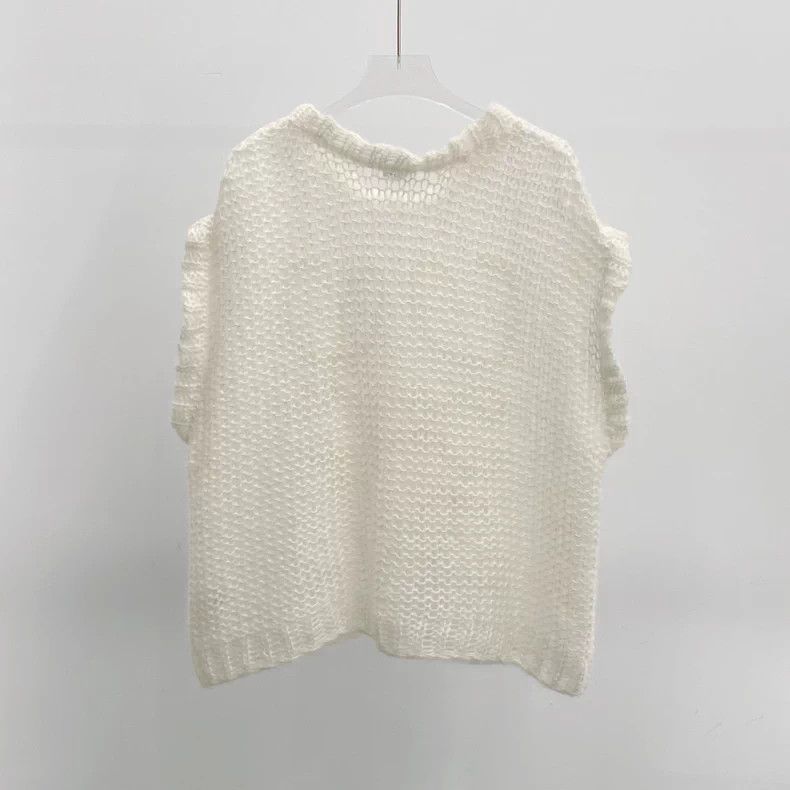 Loewe Loewe White Logo Knit Vest S - dmc Size US S / EU 44-46 / 1 - 2 Thumbnail