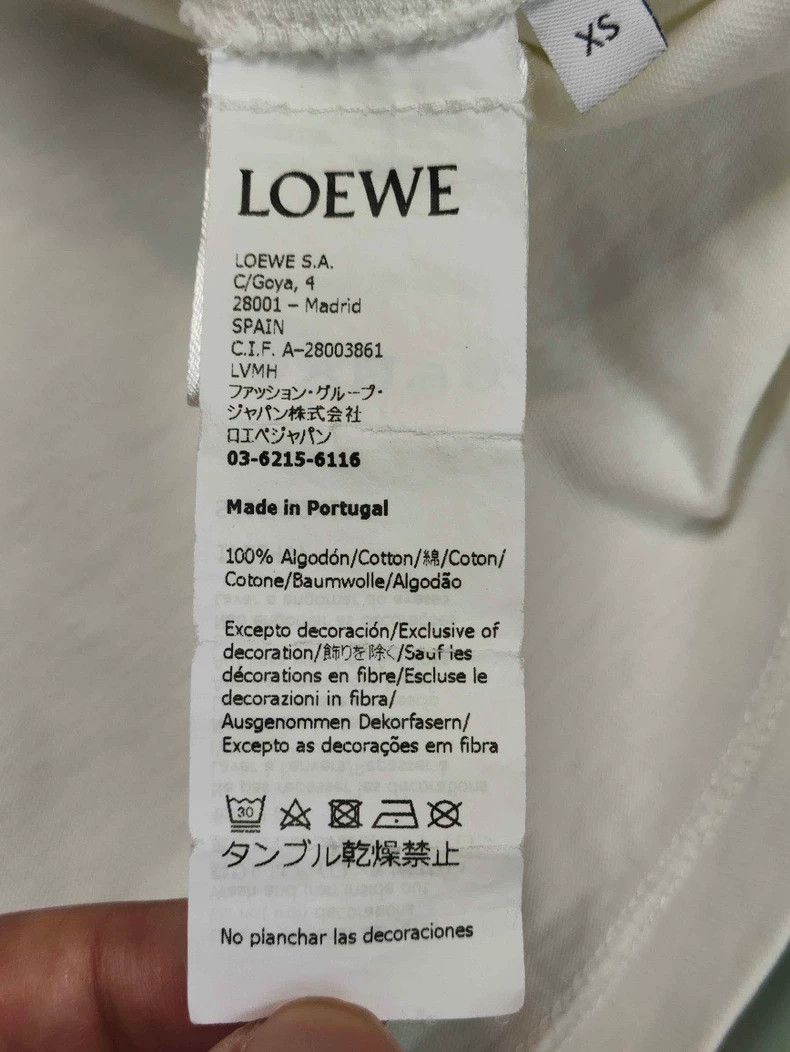Loewe LOEWE White Green Short Sleeve T-shirt - dmc Size US XS / EU 42 / 0 - 3 Thumbnail