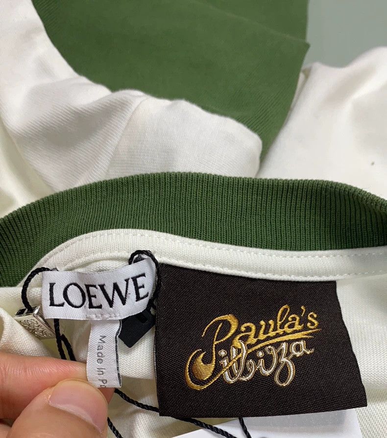 Loewe LOEWE White Green Short Sleeve T-shirt - dmc Size US XS / EU 42 / 0 - 2 Thumbnail