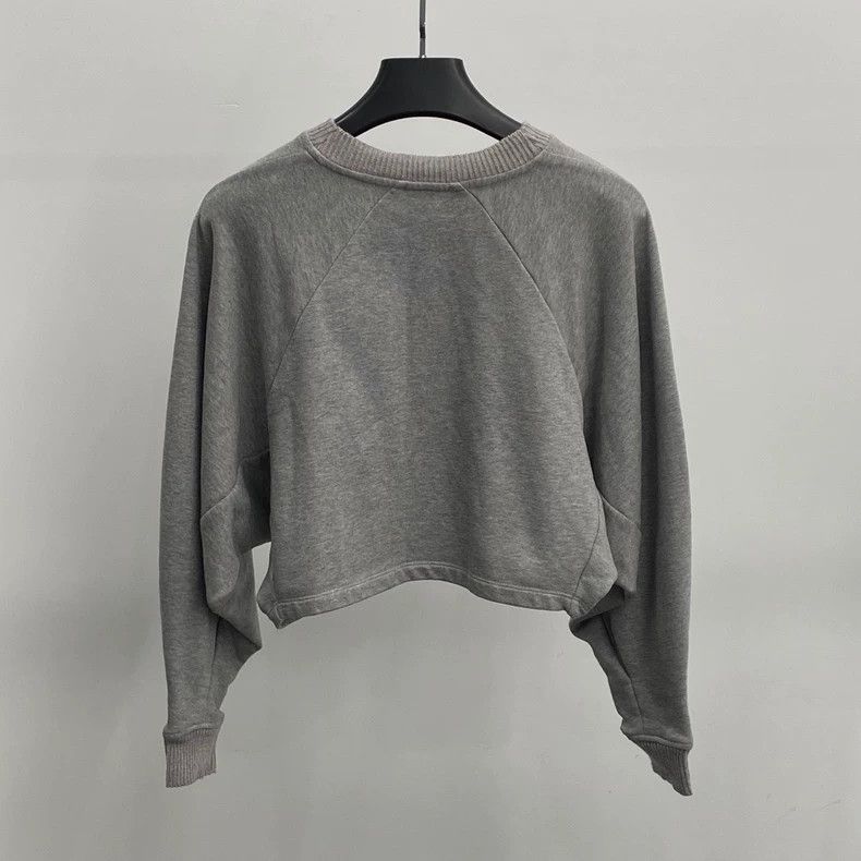 Loewe Loewe Gray Cropped Sweatshirt XS - dmc Size US XS / EU 42 / 0 - 2 Thumbnail