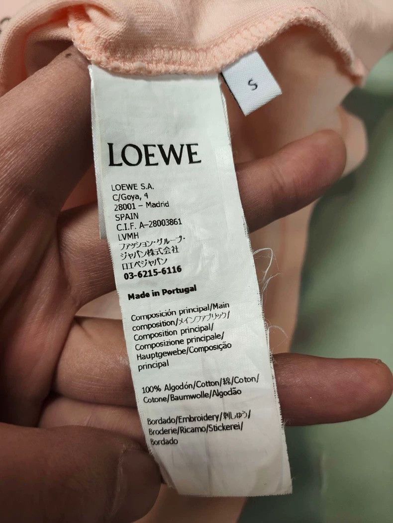 Loewe Loewe Pink Heart Logo Short Sleeve Tee - dmc Size US S / EU 44-46 / 1 - 6 Thumbnail