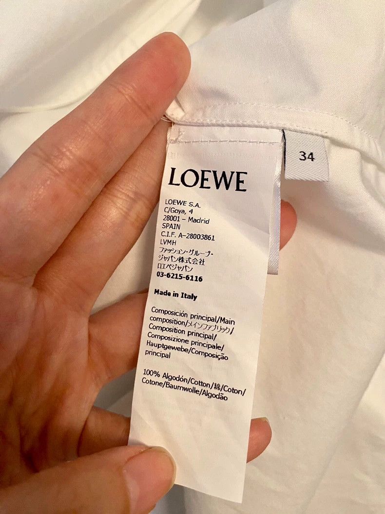 Loewe Loewe Back Tie Shirt Size 34 - dmc Size US XS / EU 42 / 0 - 4 Thumbnail