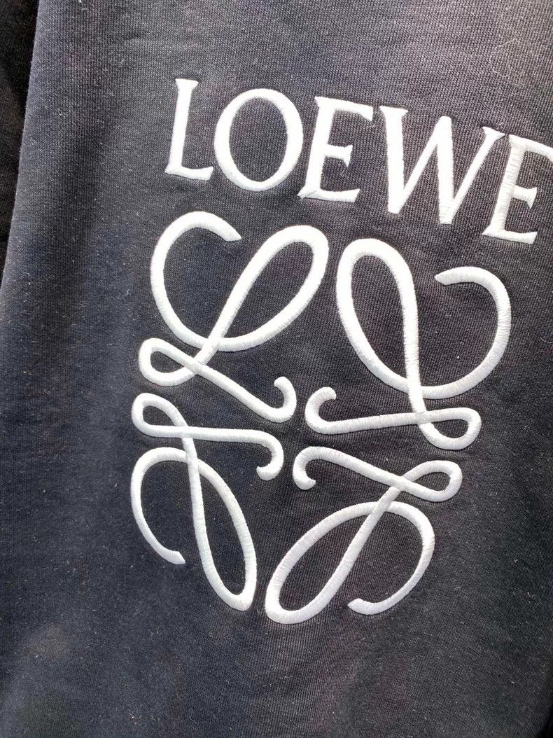 Loewe Loewe Black Embroidered Logo Sweatshirt M - dmc Size US M / EU 48-50 / 2 - 7 Thumbnail