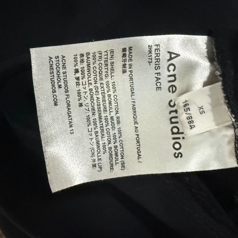 Acne Studios Black Embroidered Hoodie - dmc