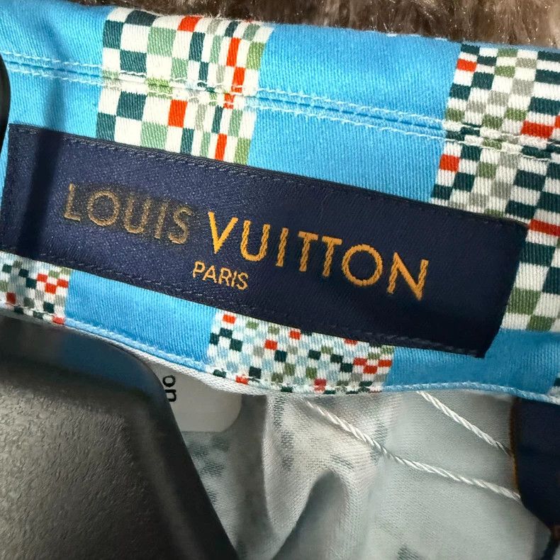 Louis Vuitton Louis Vuitton Blue Check Short Sleeve Shirt - dmc Size US M / EU 48-50 / 2 - 3 Thumbnail