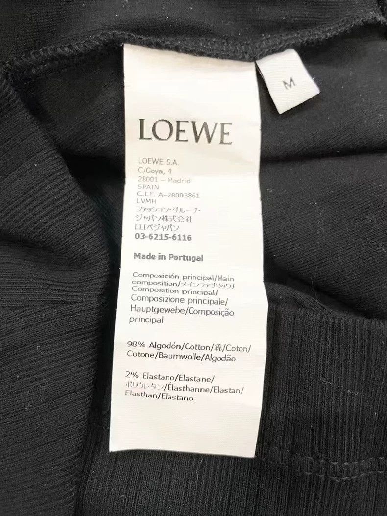 Loewe Loewe Black Knit Logo Short Sleeve Top - dmc Size US M / EU 48-50 / 2 - 5 Thumbnail