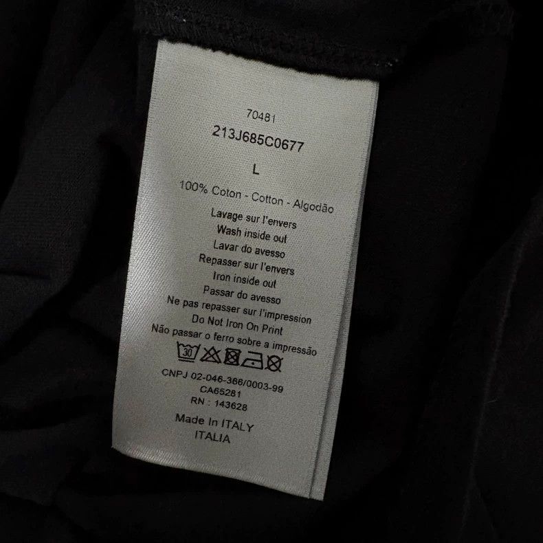 Dior Dior x Travis Scott Black Print Tee - dmc Size US L / EU 52-54 / 3 - 4 Thumbnail