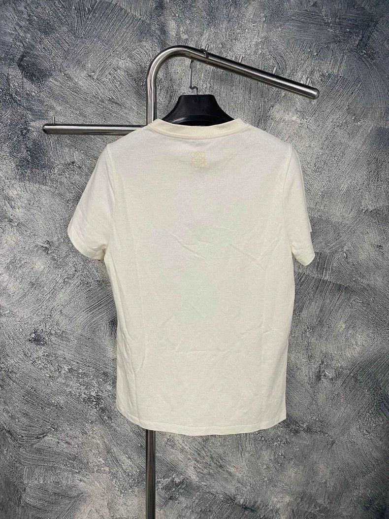 Loewe Loewe White Logo Short Sleeve Top - dmc Size US XS / EU 42 / 0 - 8 Thumbnail