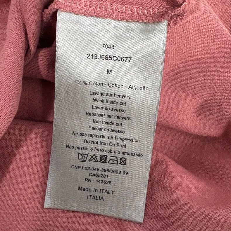 Dior Dior x Travis Scott Pink Graphic Tee - dmc Size US M / EU 48-50 / 2 - 4 Thumbnail