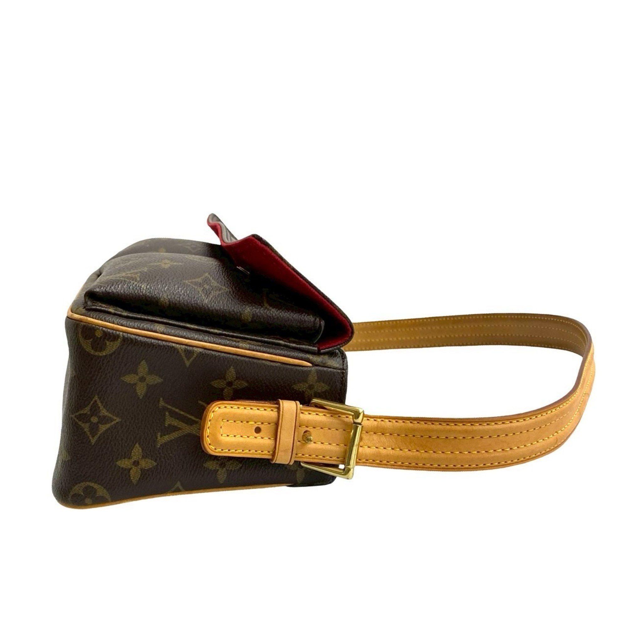 Louis Vuitton LOUIS VUITTON Viva Cite MM Monogram Leather Semi-One Shoulder Bag/Tote Bag, Brown, 93630 Size ONE SIZE - 6 Thumbnail