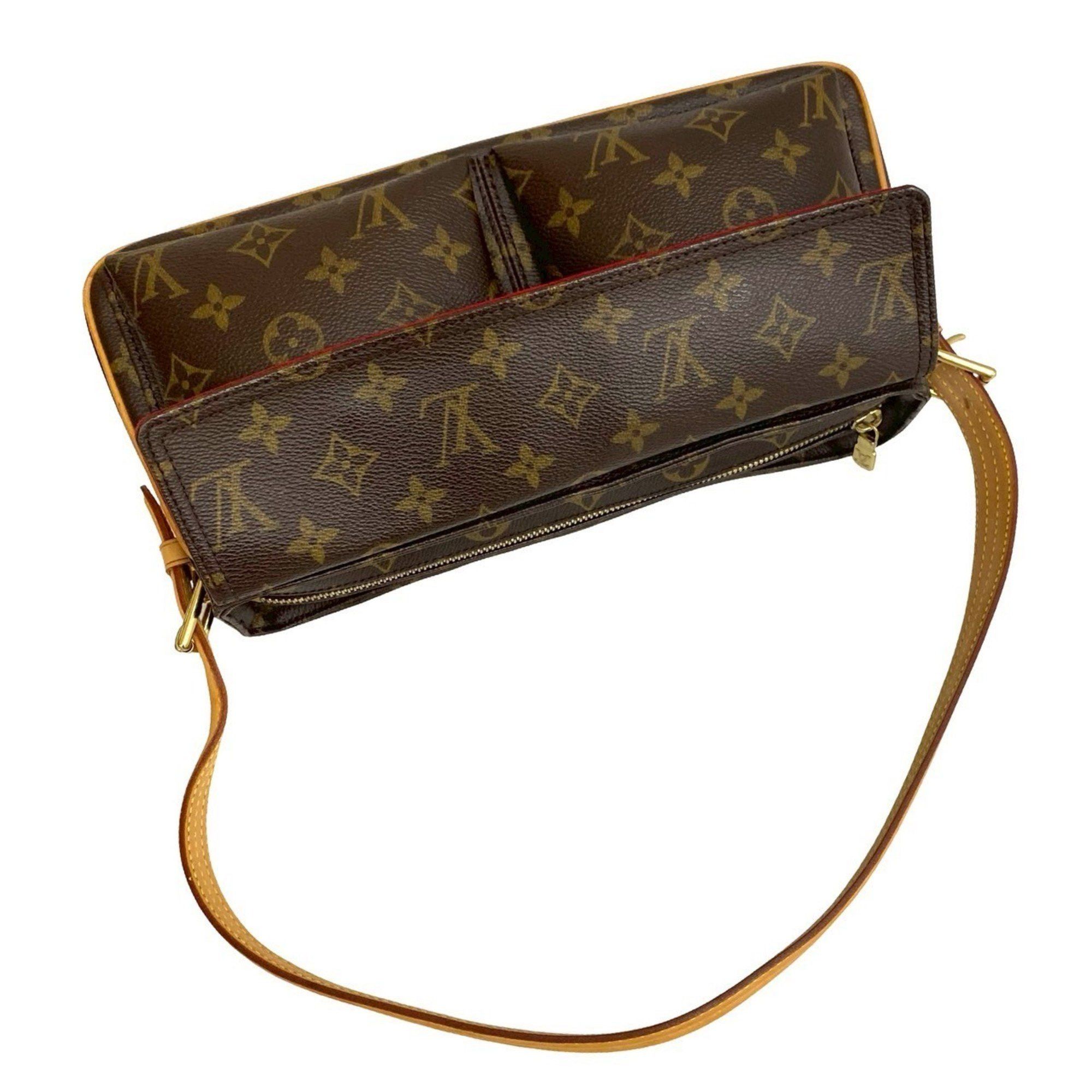 Louis Vuitton LOUIS VUITTON Viva Cite MM Monogram Leather Semi-One Shoulder Bag/Tote Bag, Brown, 93630 Size ONE SIZE - 4 Thumbnail