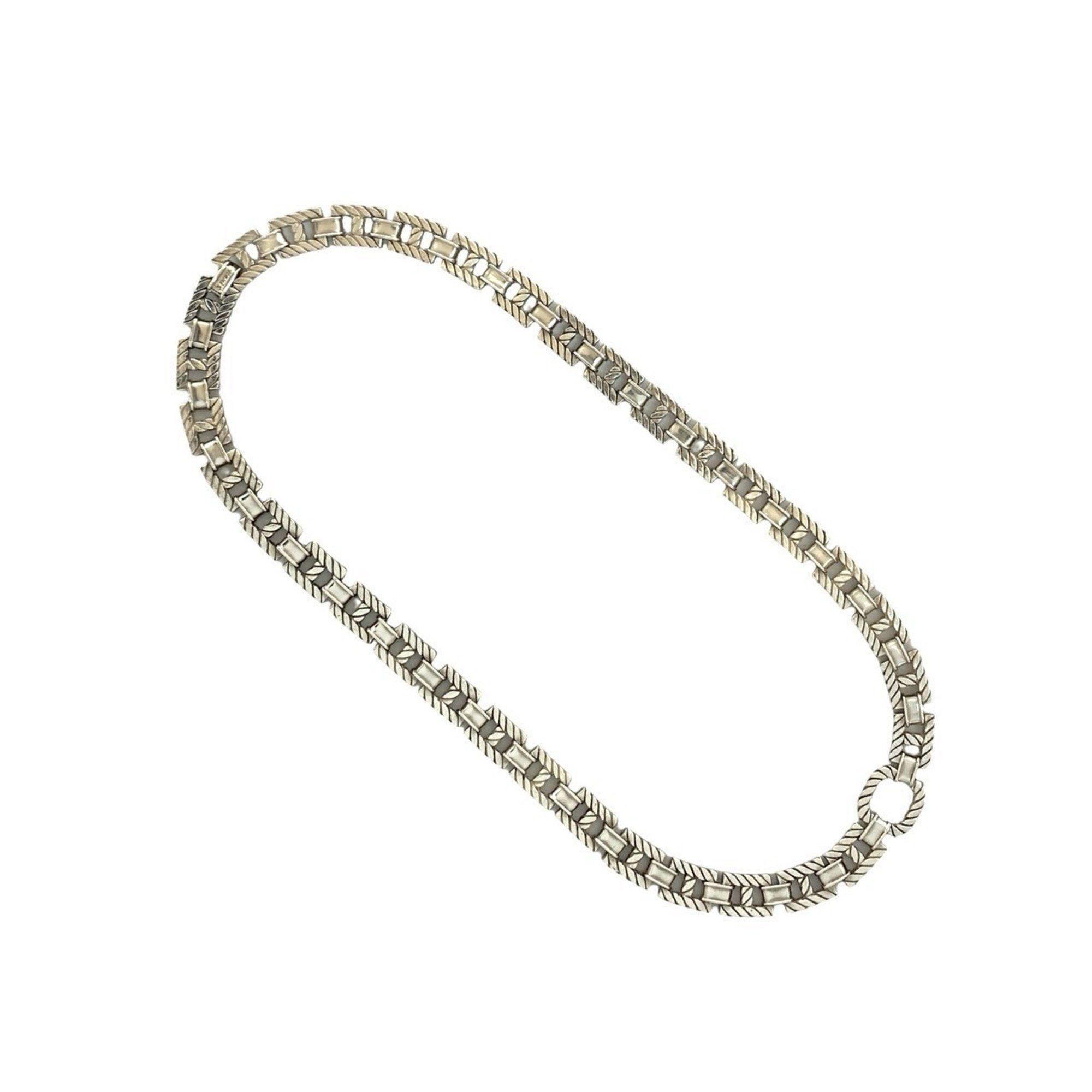Hermes HERMES Grand Sport Vintage Silver 800 Necklace/Choker Pendant, 25261 Size ONE SIZE - 6 Thumbnail