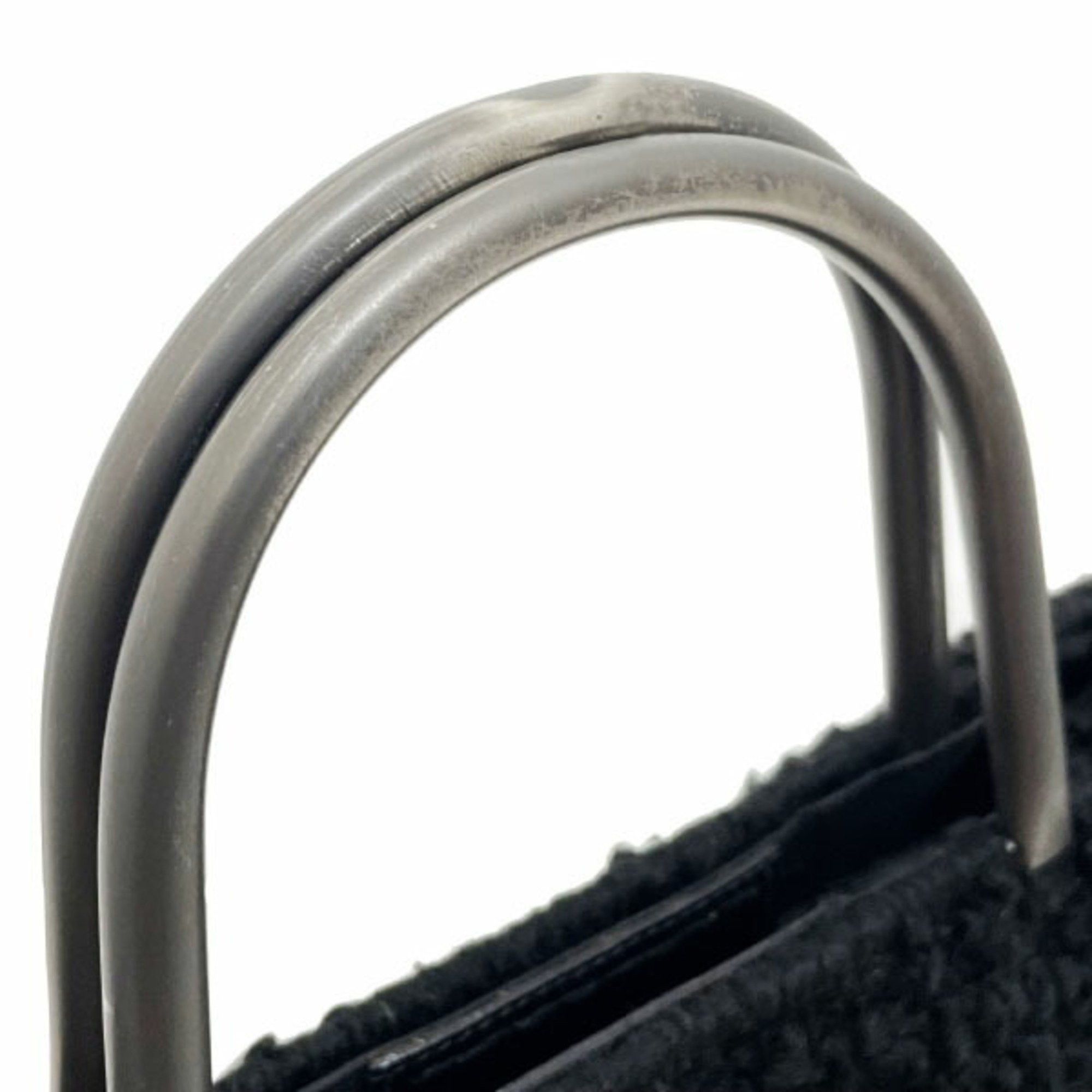 Salvatore Ferragamo Salvatore Ferragamo Gancini Handbag in Wool and Metallic Black, Size 21 9734. Also available: Handbag, Tote Bag, Shoulder Chain HH-15798. Size ONE SIZE - 5 Thumbnail