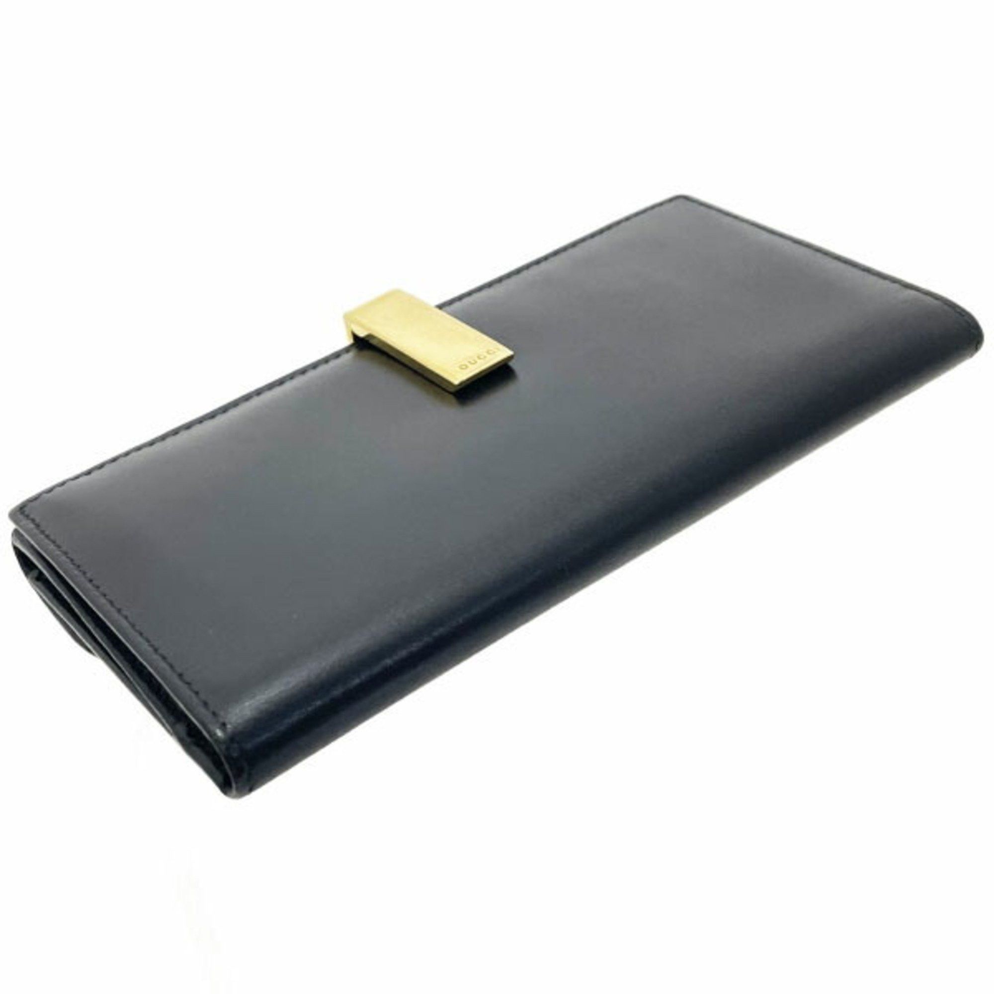 Gucci Gucci Clip Wallet, Double Leather, Black, 035 2778, GUCCI Bi-fold Wallet TT-15747 Size ONE SIZE - 3 Thumbnail
