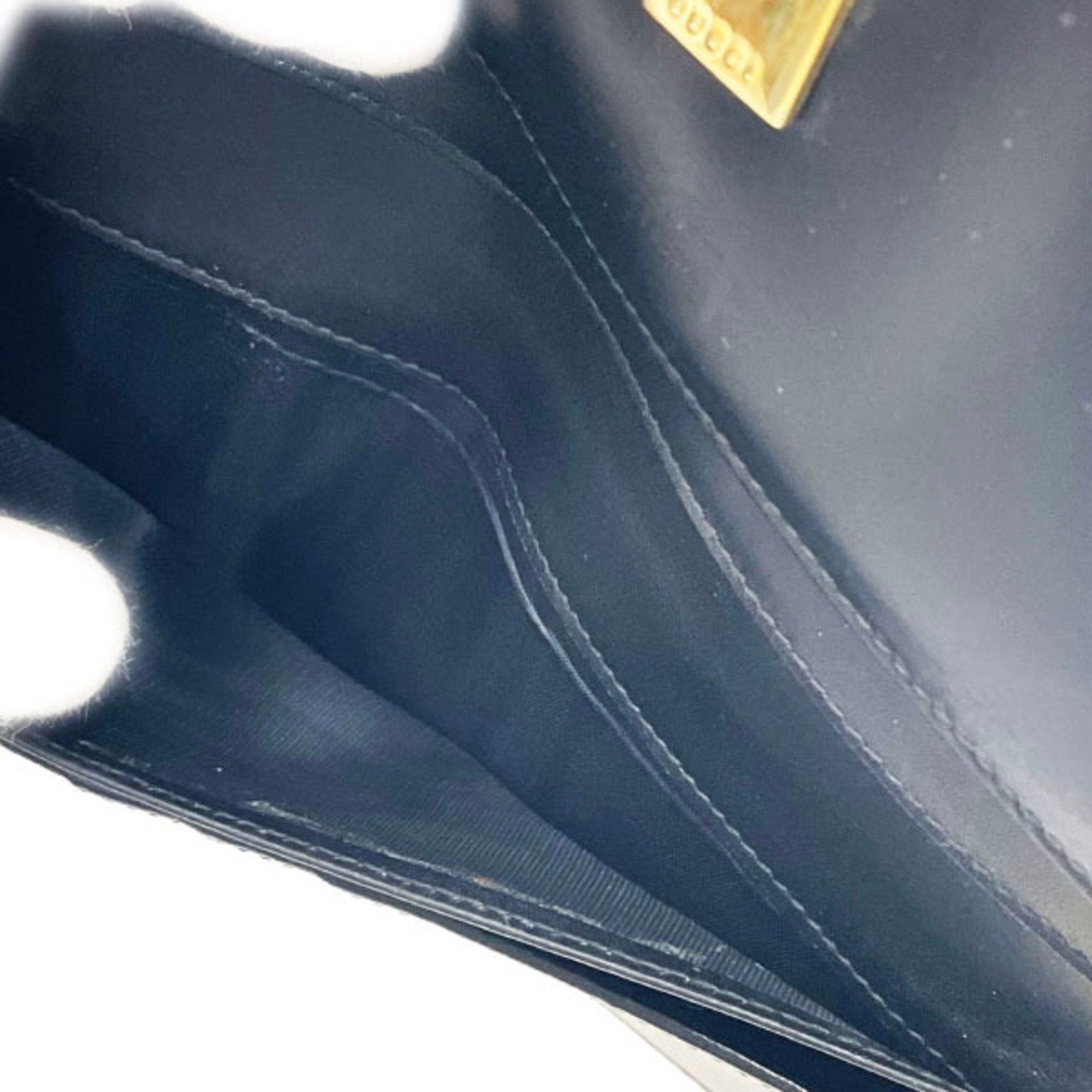Gucci Gucci Clip Wallet, Double Leather, Black, 035 2778, GUCCI Bi-fold Wallet TT-15747 Size ONE SIZE - 10 Thumbnail