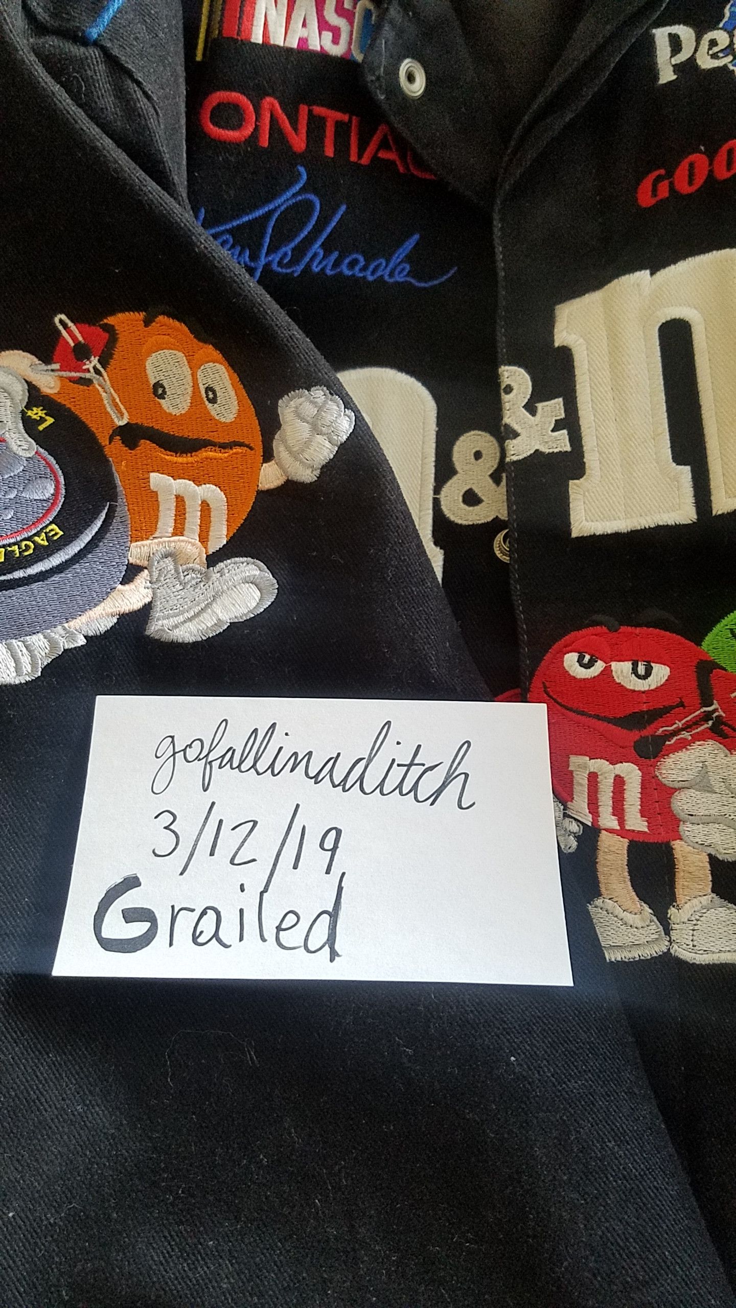 Jh Design NASCAR M&Ms RACING JACKET supreme bape offwhite | Grailed