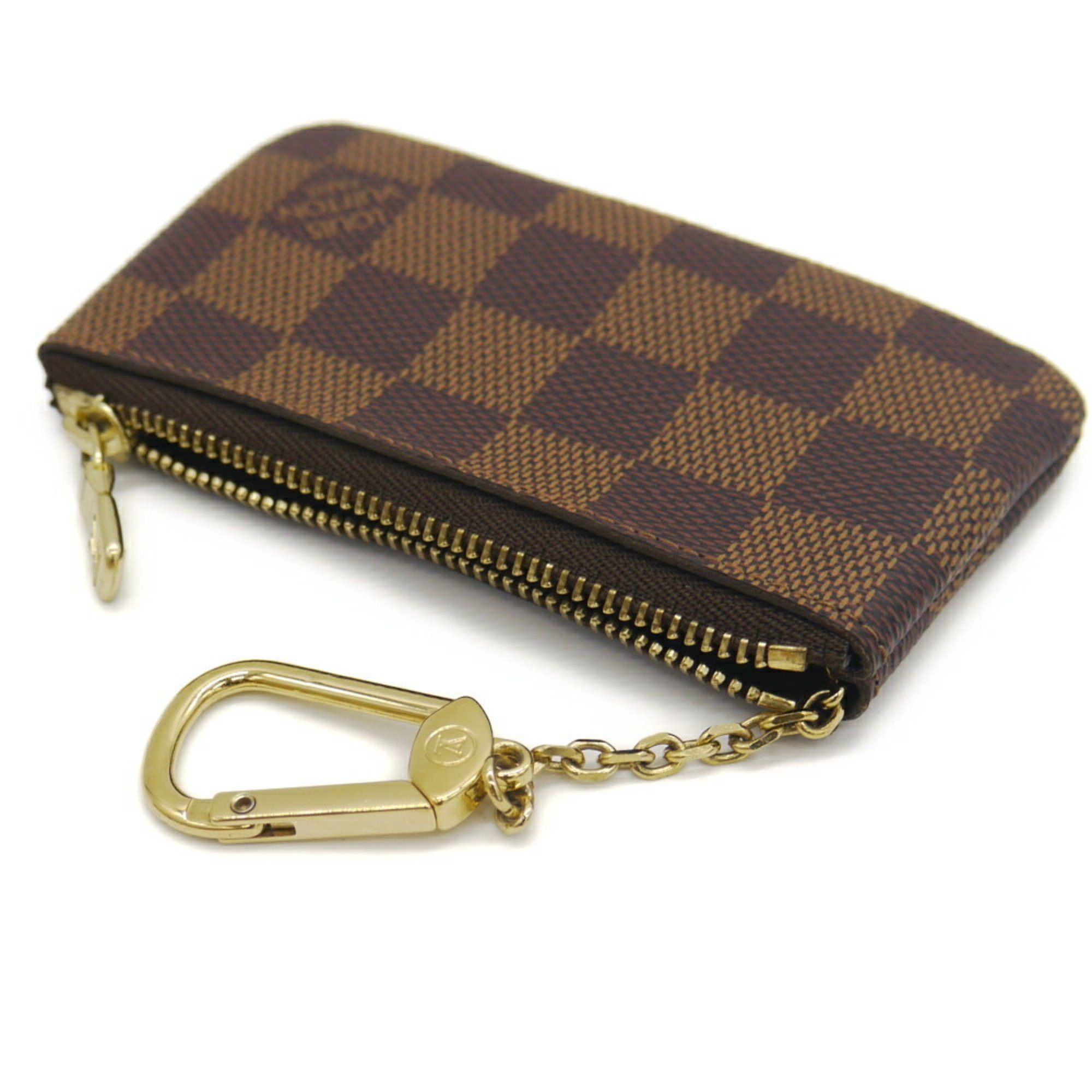 Louis Vuitton Louis Vuitton Pochette Cle Damier Ebene Coin Case N62658 Size ONE SIZE - 4 Thumbnail
