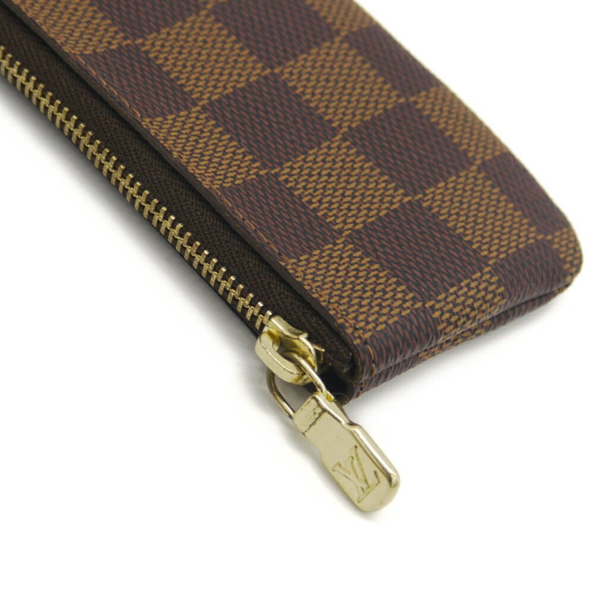 Louis Vuitton Louis Vuitton Pochette Cle Damier Ebene Coin Case N62658 Size ONE SIZE - 3 Thumbnail